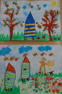 Dwie prace plastyczne